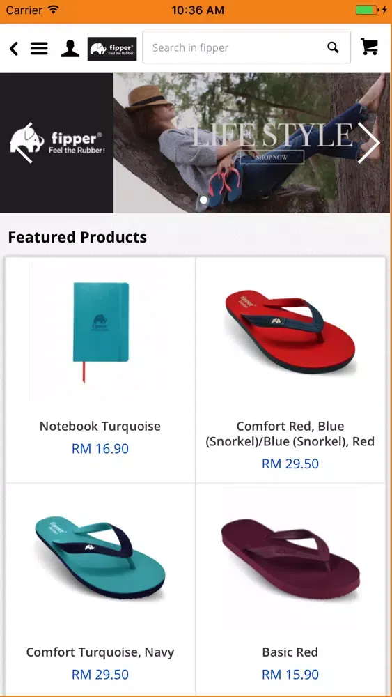 Capturas de tela do fipper slipper