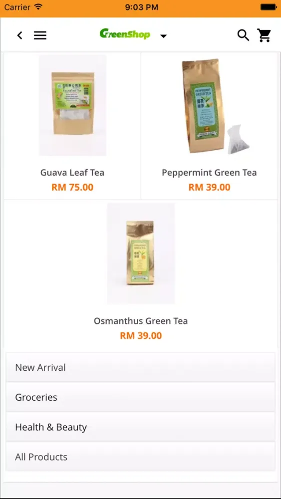 MZ Green Shop سکرین شاٹس