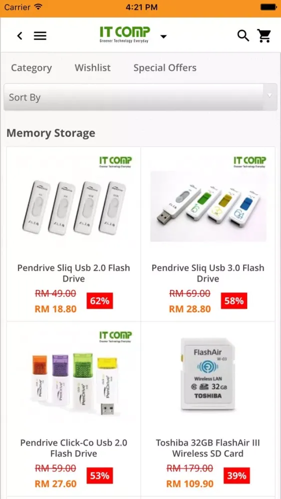 Zrzuty ekranu IT Comp Store