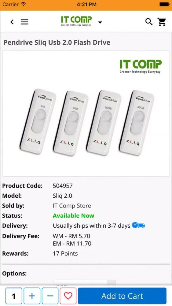 Zrzuty ekranu IT Comp Store