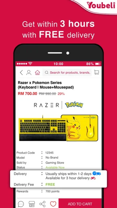 Tangkapan layar Youbeli Online Shopping