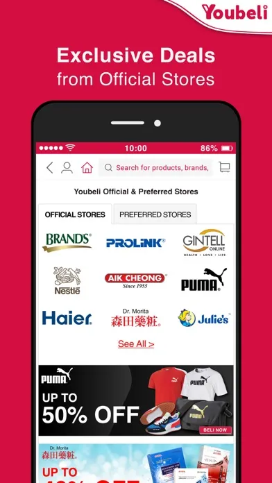 Tangkapan layar Youbeli Online Shopping