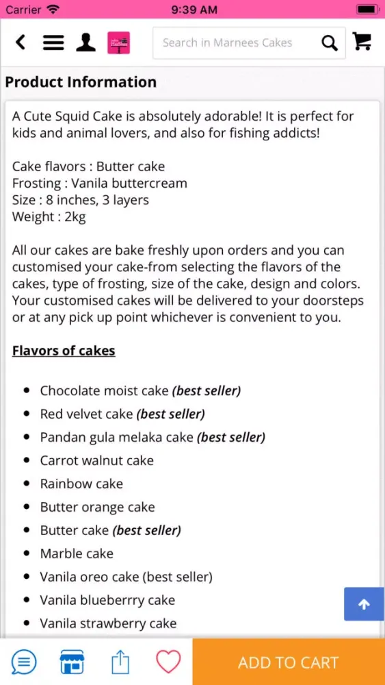 Marnees Cakes স্ক্রিনশট