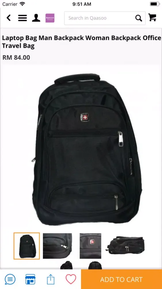 Zrzuty ekranu Qaasoo - Business Backpacks