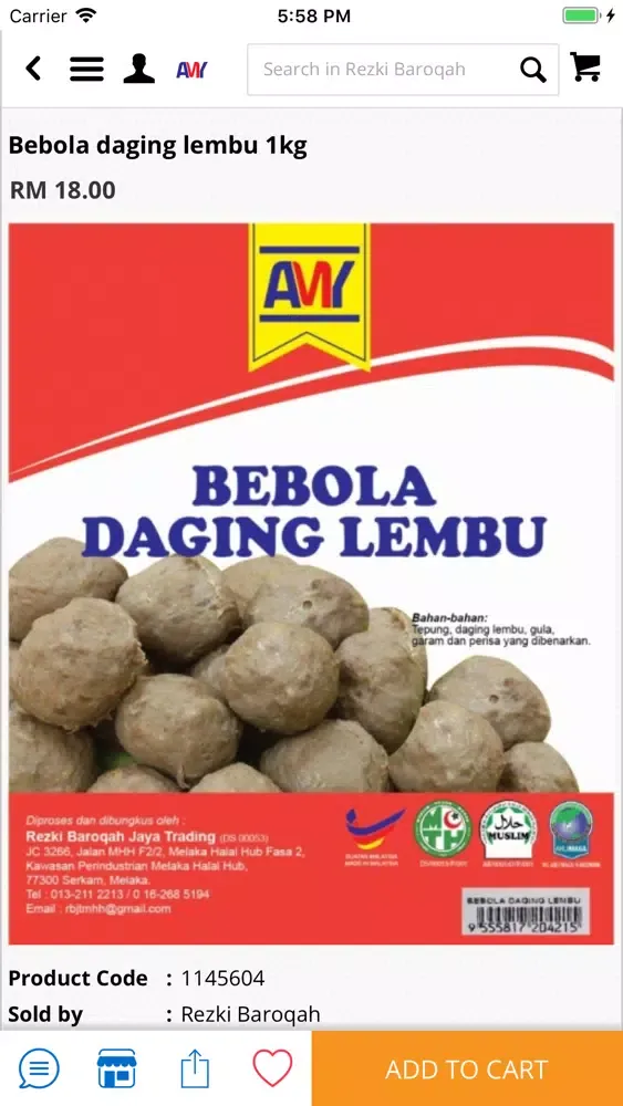 Screenshot di Rezki Barokah