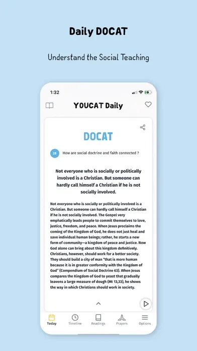 Captures d'écran de YOUCAT Daily Bible, Catechism