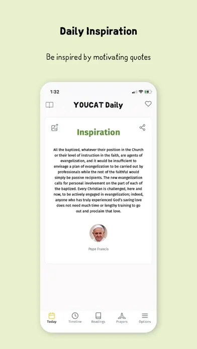 Captures d'écran de YOUCAT Daily Bible, Catechism