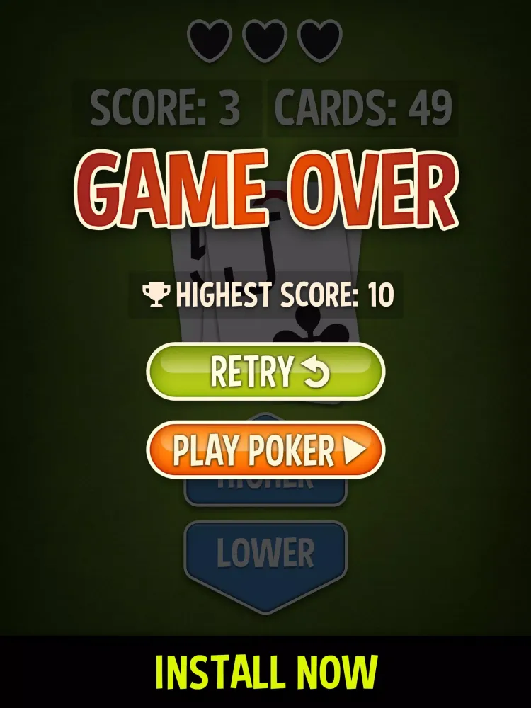 Capturas de pantalla de Higher Lower