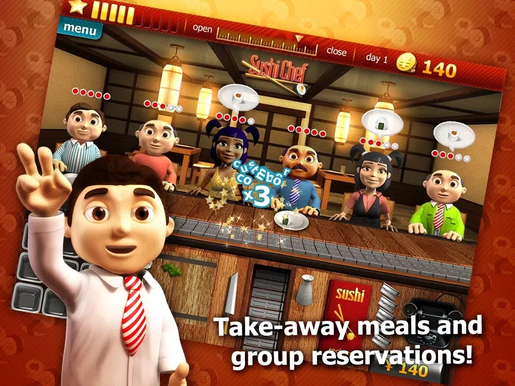 Zrzuty ekranu Youda Sushi Chef iPad 
