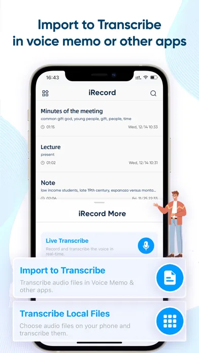 iRecord: Transcribe Voice Memo Ekran Görüntüleri