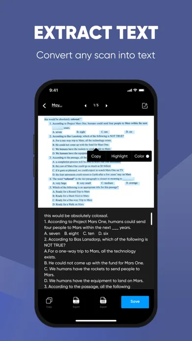 Lens Scanner: PDF Camera OCR应用截图
