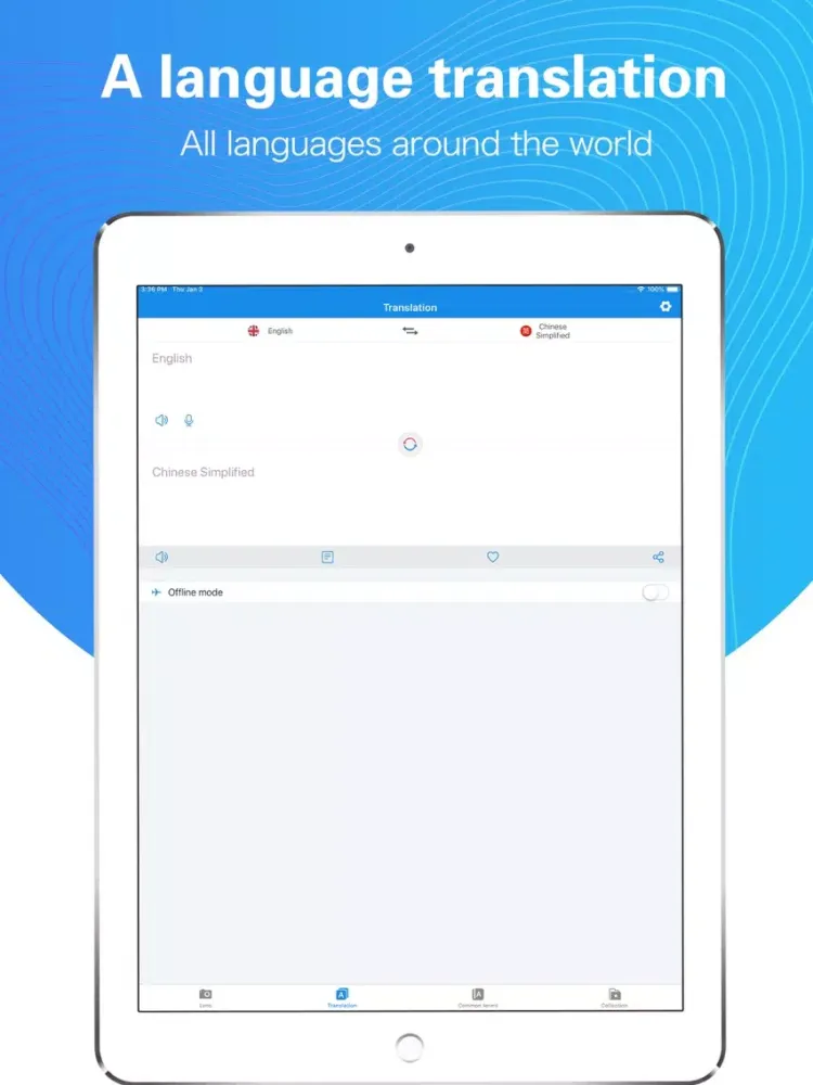 Speak and Scanphoto-Translator iPad  スクリーンショット
