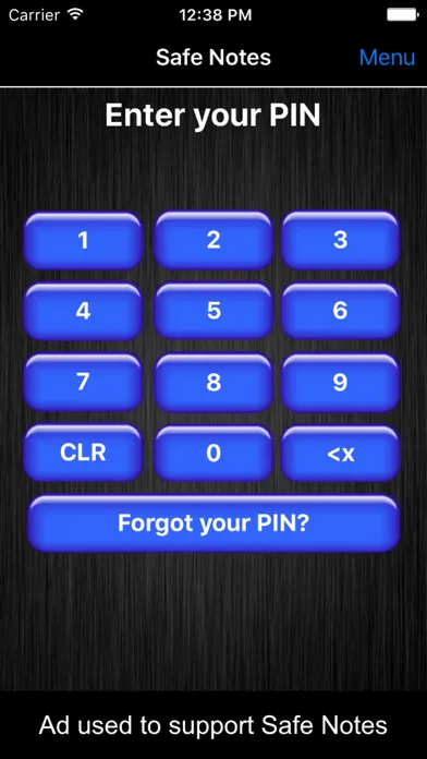 Safe Notes is a secure notepad スクリーンショット