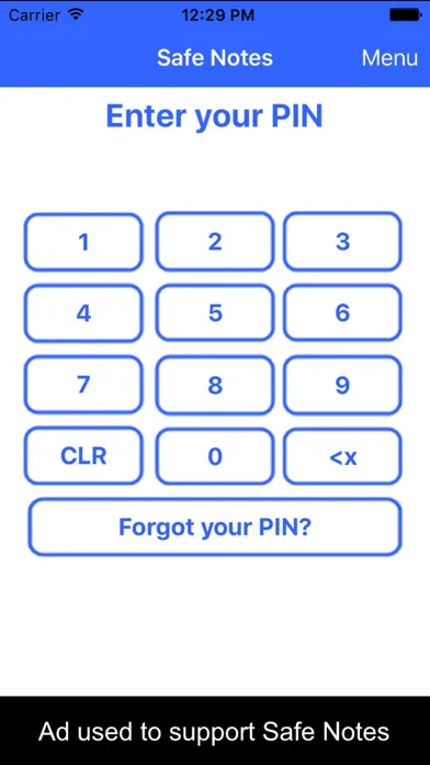 Safe Notes is a secure notepad スクリーンショット