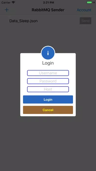 Capturas de pantalla de RabbitMQ Sender