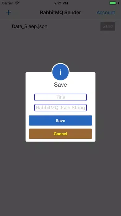 Capturas de pantalla de RabbitMQ Sender