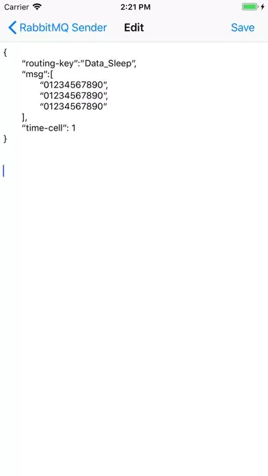 Capturas de pantalla de RabbitMQ Sender