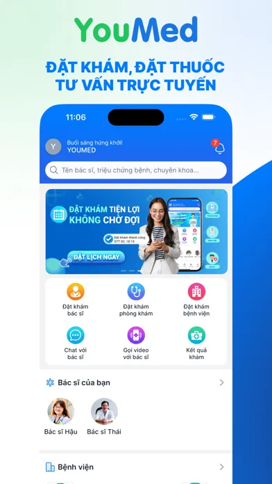 Zrzuty ekranu YouMed - Ứng dụng đặt khám