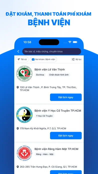 Zrzuty ekranu YouMed - Ứng dụng đặt khám