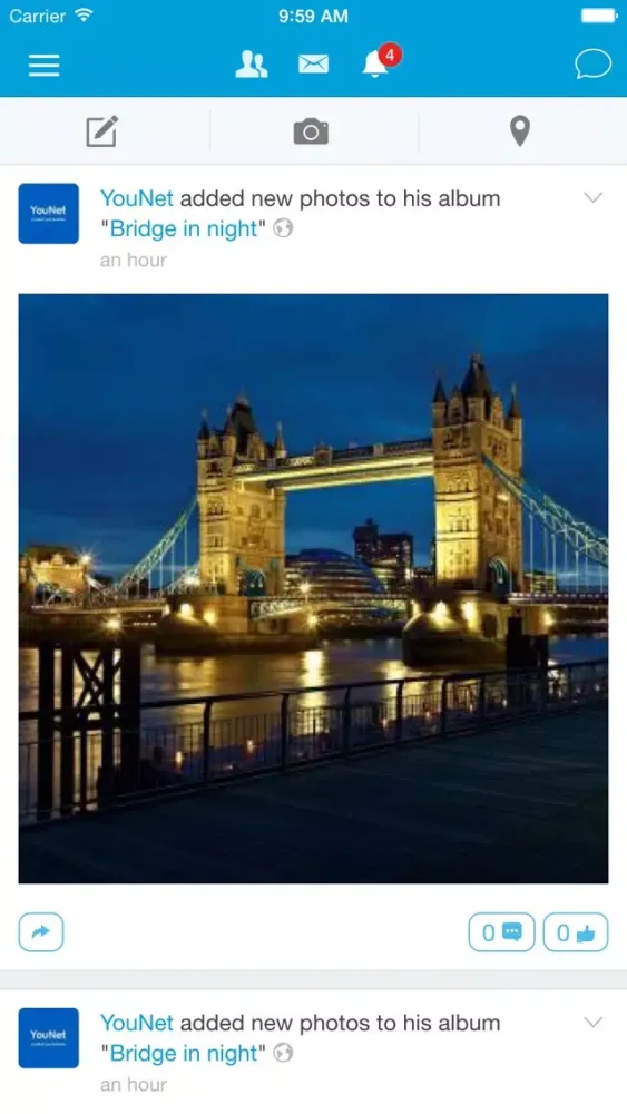Screenshot di phpFox Mobile Application