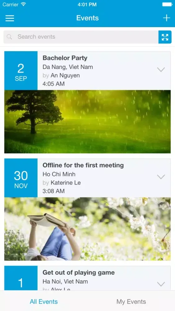تصاویر phpFox4 Mobile Application