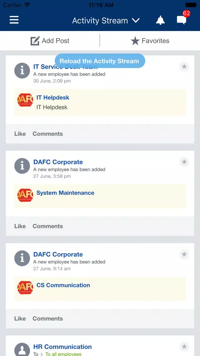 DAFC Social Plus Screenshots