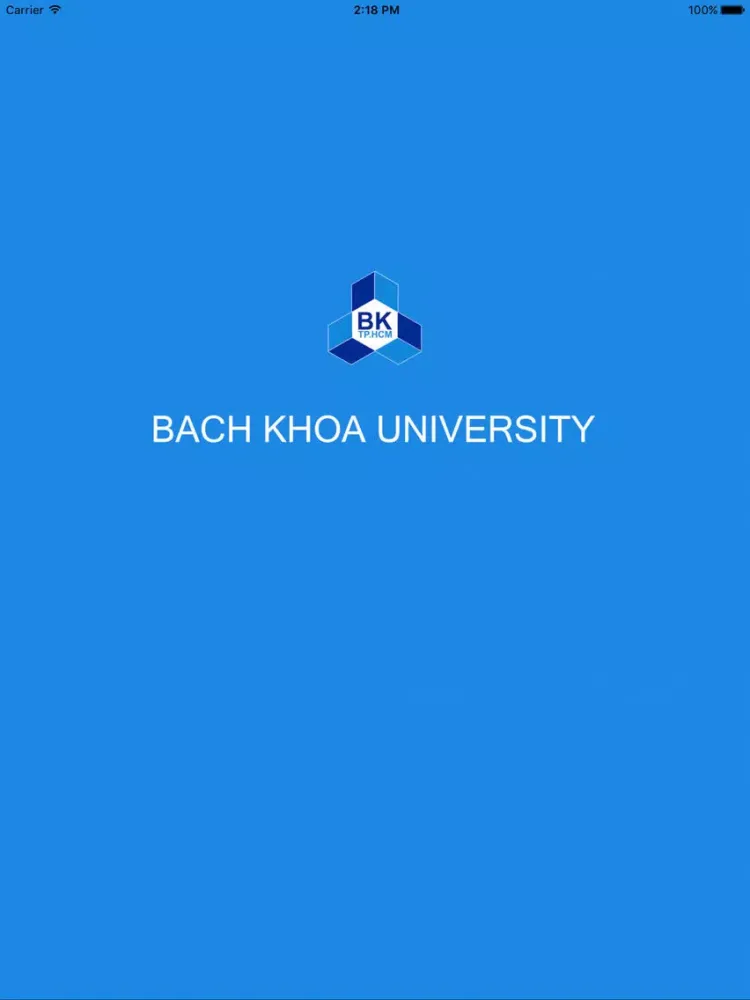 Tangkapan skrin Bach Khoa Intranet iPad 