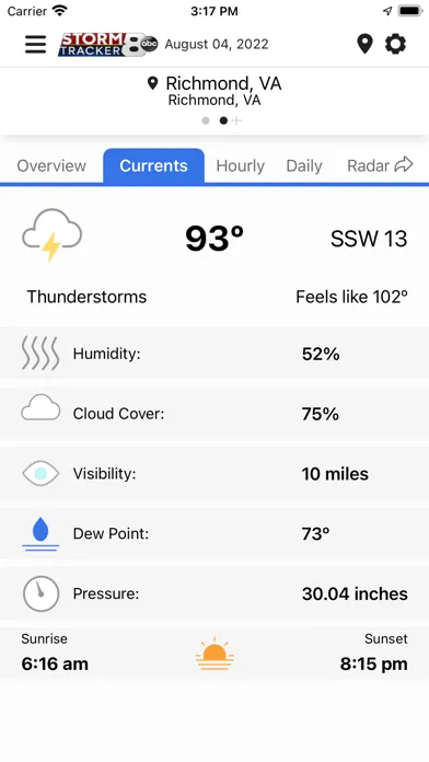 Captures d'écran de WRIC StormTracker 8 Weather