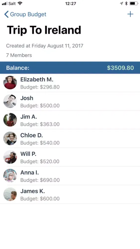 Screenshot di Group Budget - Group Finances