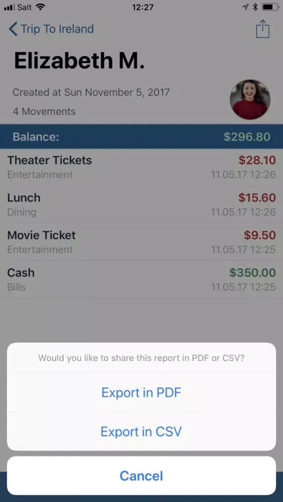 Screenshot di Group Budget - Group Finances