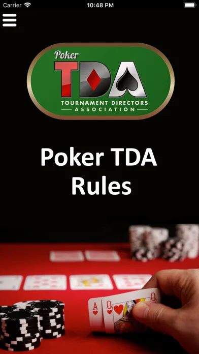 Captures d'écran de Official Poker TDA Rules