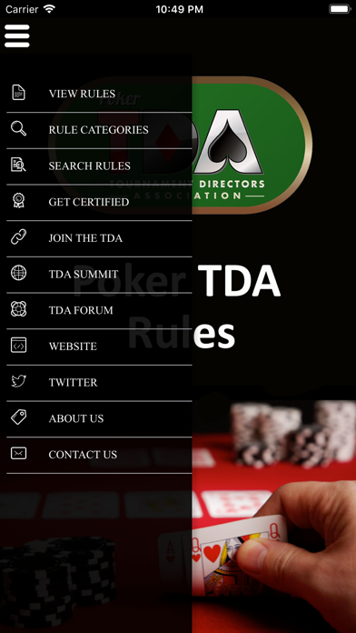 Official Poker TDA Rules Screenshots