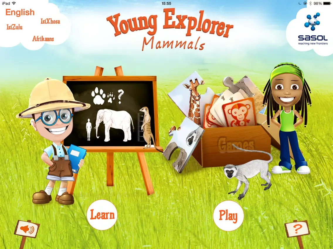 Sasol Young Explorer Mammals iPad  스크린샷