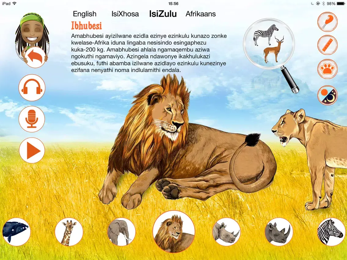 Sasol Young Explorer Mammals iPad  스크린샷