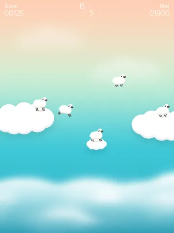 تصاویر Over the Clouds : Sheep Free ( Sleepy & Healing game ) iPad 