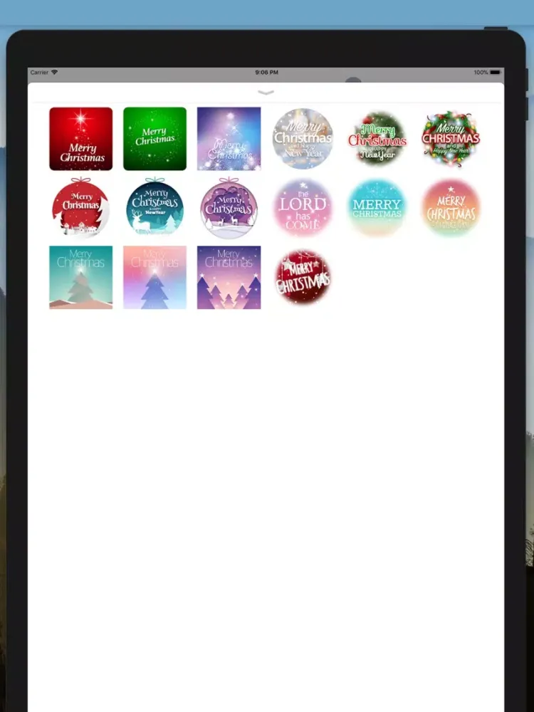 Capturas de tela do Twinkle Christmas Card iPad 
