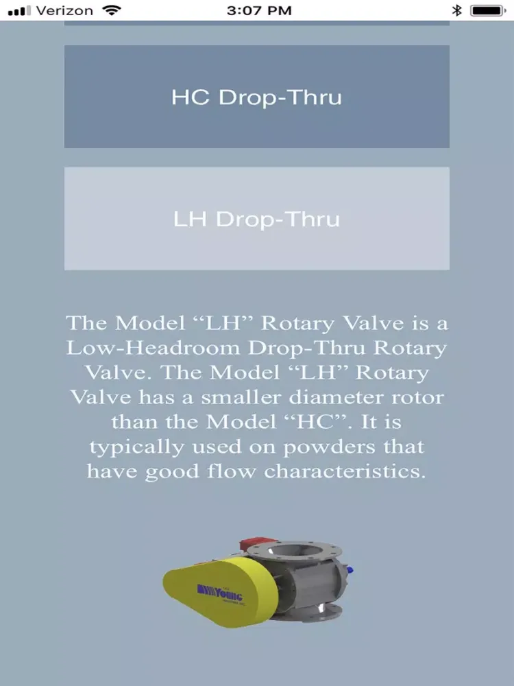 صور Rotary Valve Calculator iPad 