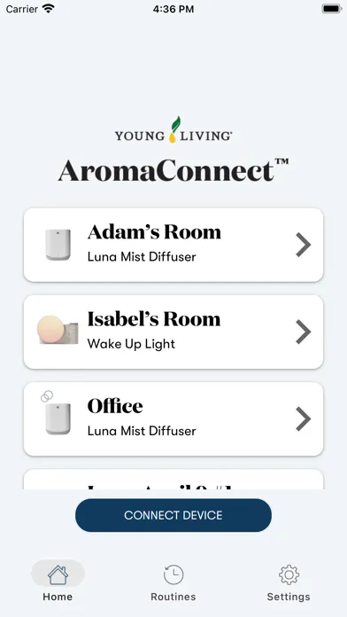 Young Living AromaConnect Screenshots