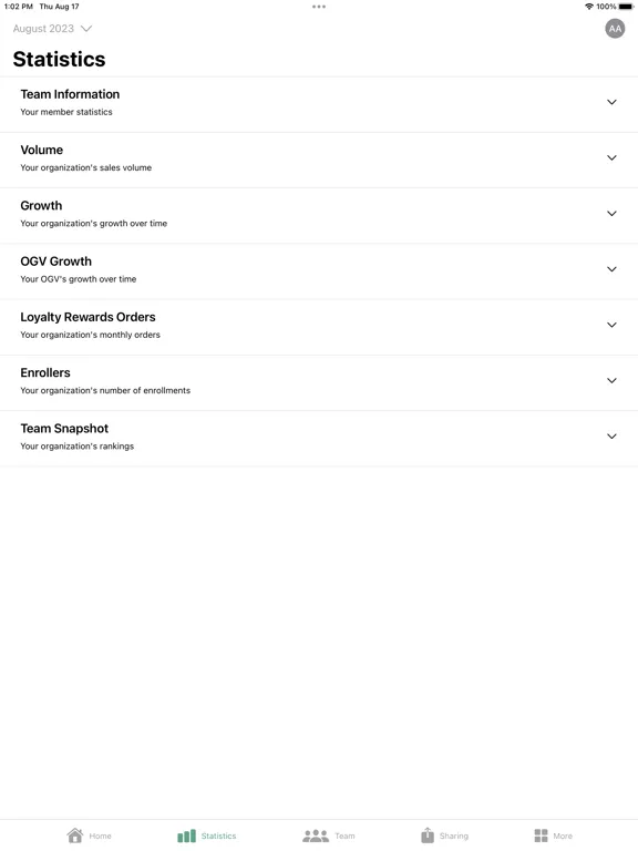 YL Insights iPad  স্ক্রিনশট