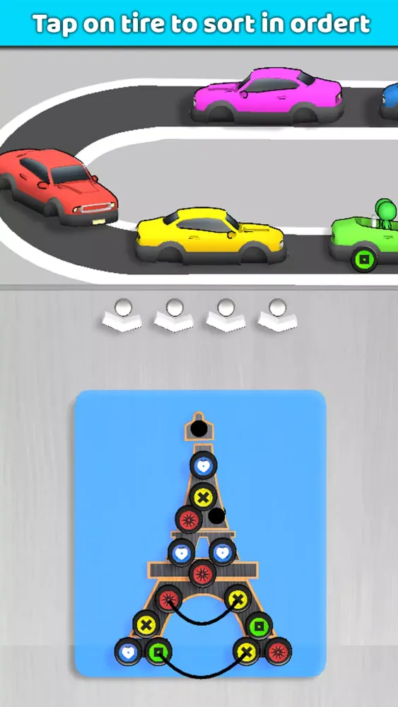 Capturas de tela do Tire Jam - Puzzle Game
