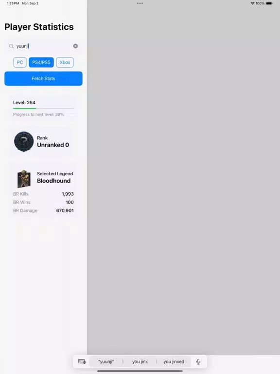 Stats for Apex Legends iPad 应用截图