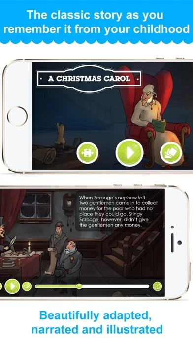 A Christmas Carol -  Narrated classic fairy tales and stories for children应用截图