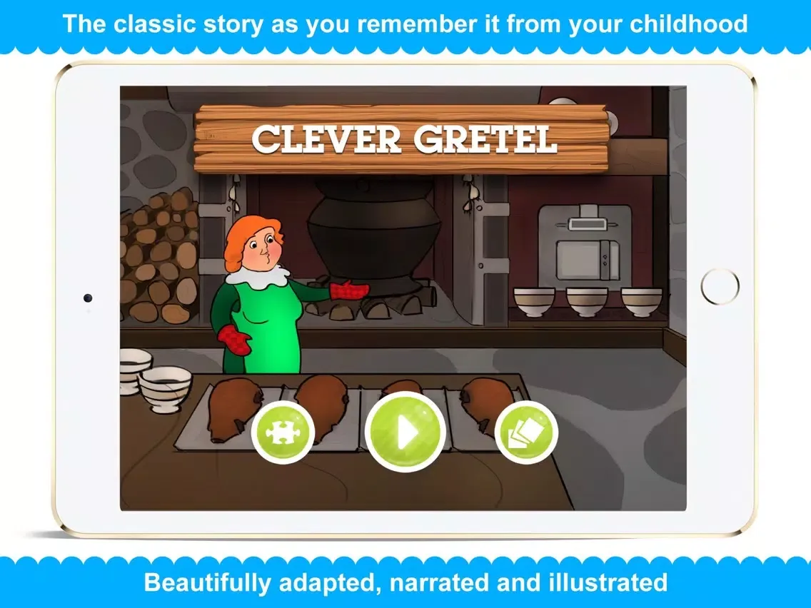 صور Clever Gretel - Narrated classic fairy tales and stories for children iPad 