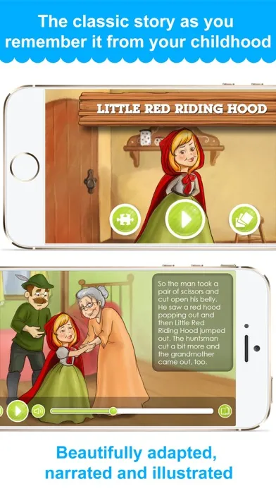 Captures d'écran de Little Red Riding Hood - narrated classic story