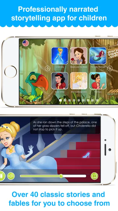 ภาพหน้าจอของ Fairy Tales with GiGi - collection of classic narrated stories