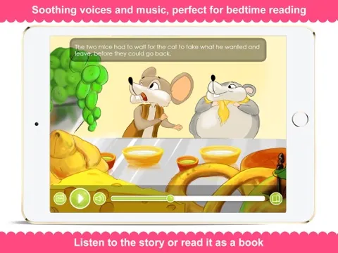 The City Mouse and the Country Mouse - Narrated Children Story iPad  سکرین شاٹس