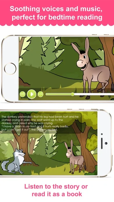Screenshot di The Donkey and the Wolf - Narrated Children Story