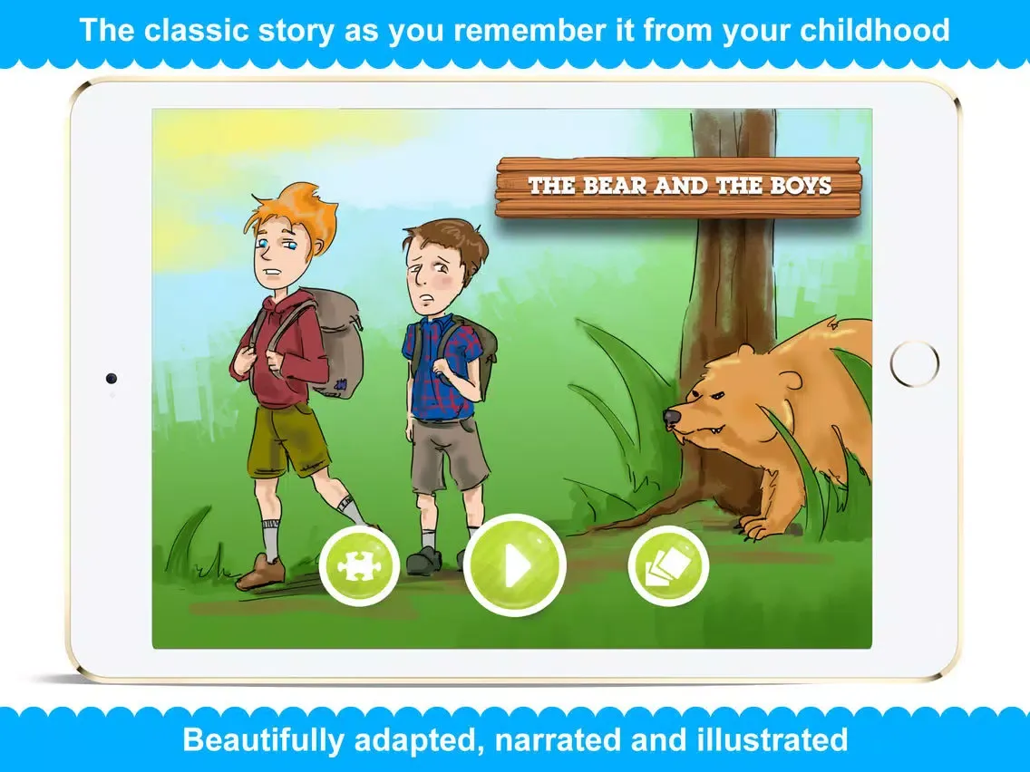 Zrzuty ekranu The Bear and the Boys - Narrated classic fairy tales and stories for children iPad 