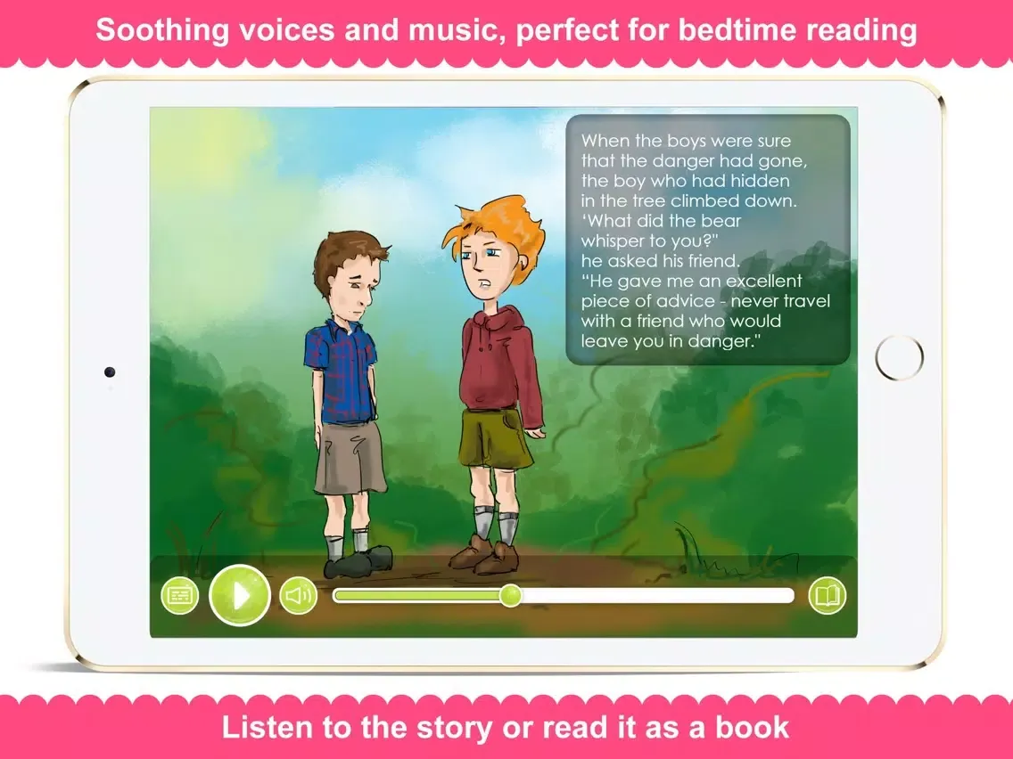 Zrzuty ekranu The Bear and the Boys - Narrated classic fairy tales and stories for children iPad 