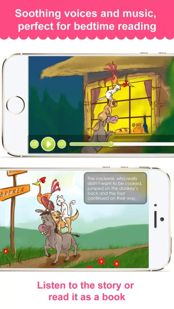 The Bremen Town Musicians - Narrated classic fairy tales and stories for children سکرین شاٹس